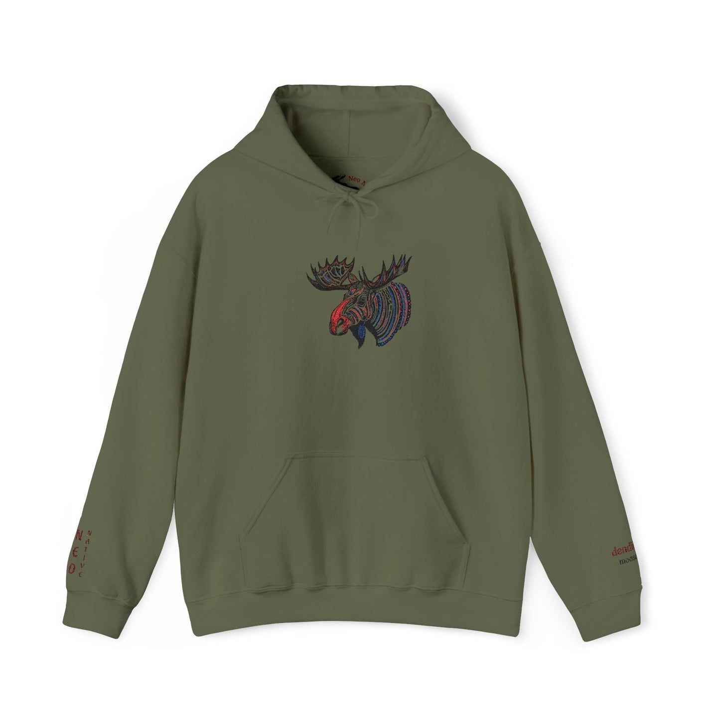 Tribal Moose Hoodie