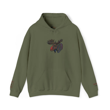 Tribal Moose Hoodie