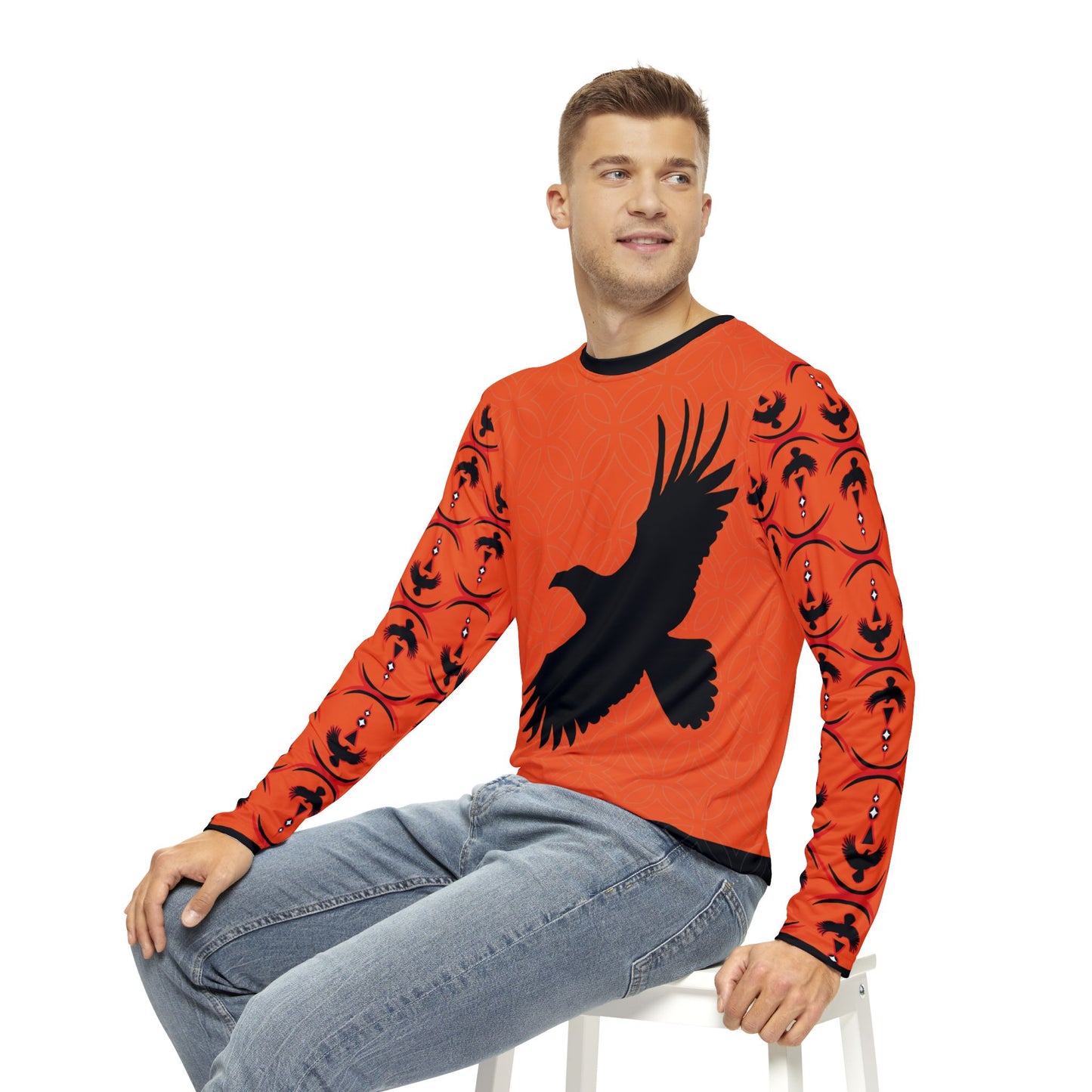 Orange Raven Long-Sleeve