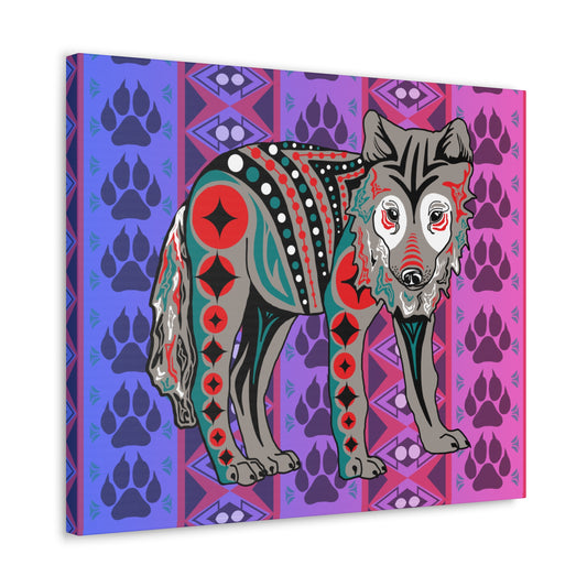 Gray Wolf Pup Canvas