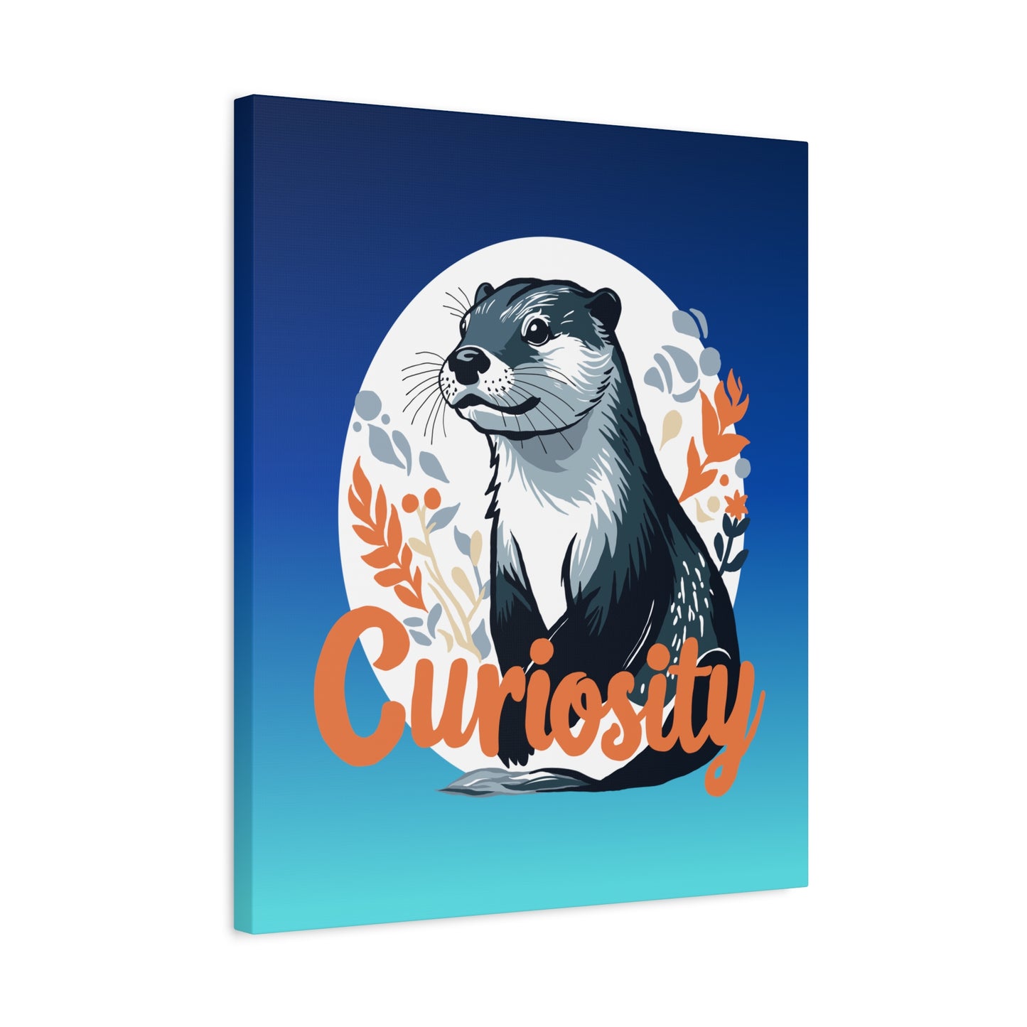 Curiosity Otter Canvas