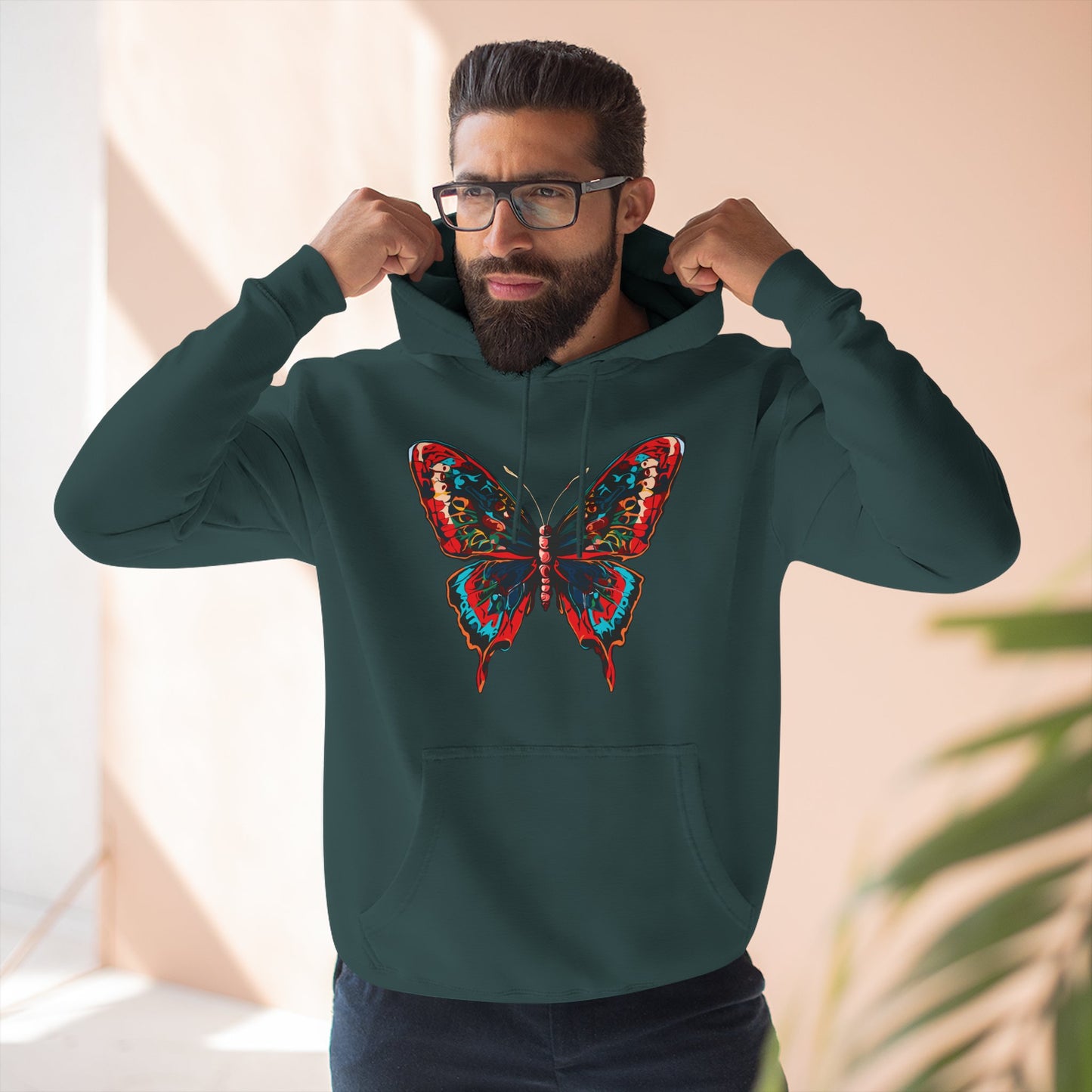 Butterfly Icon - Fleece Hoodie