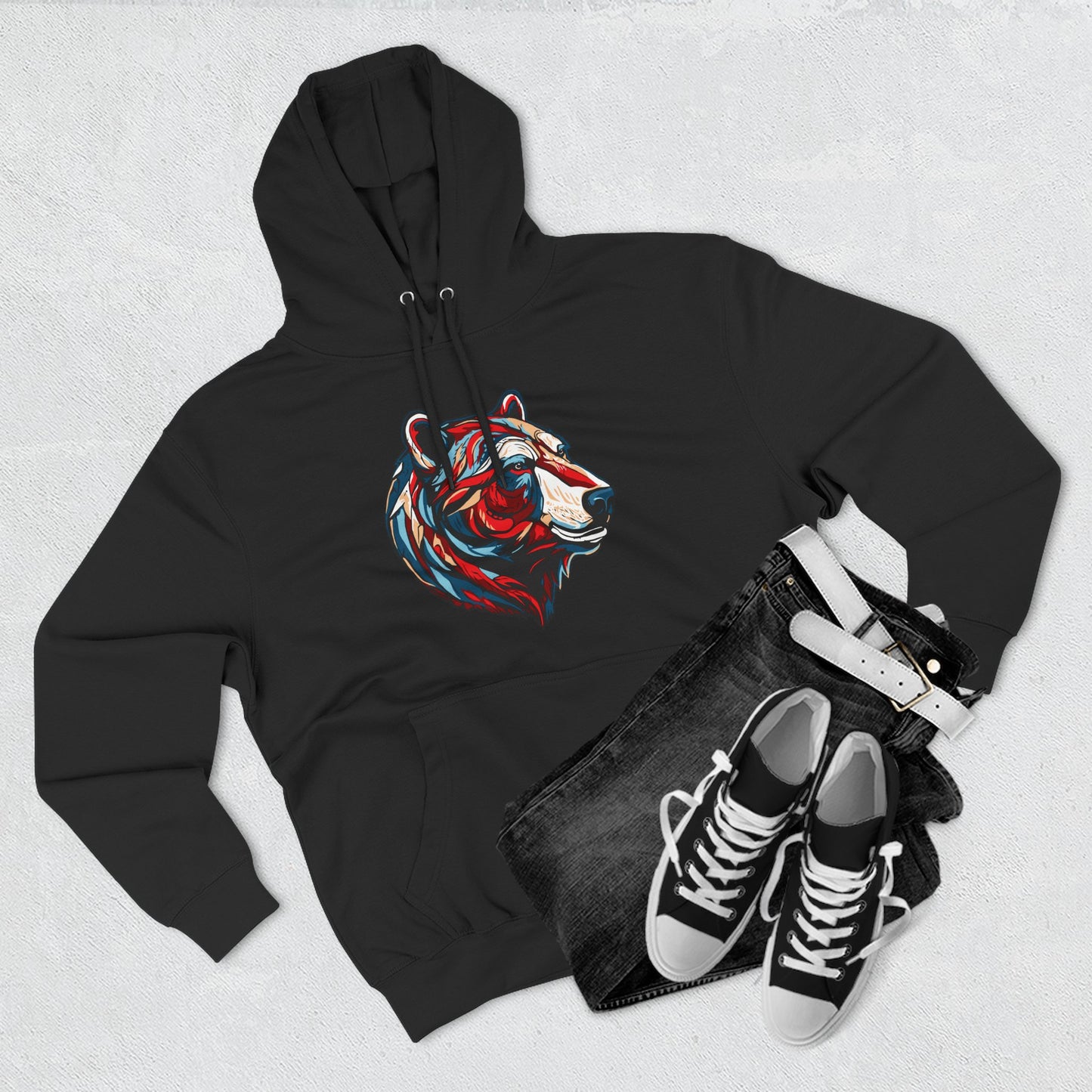 Polar Bear Icon - Fleece Hoodie