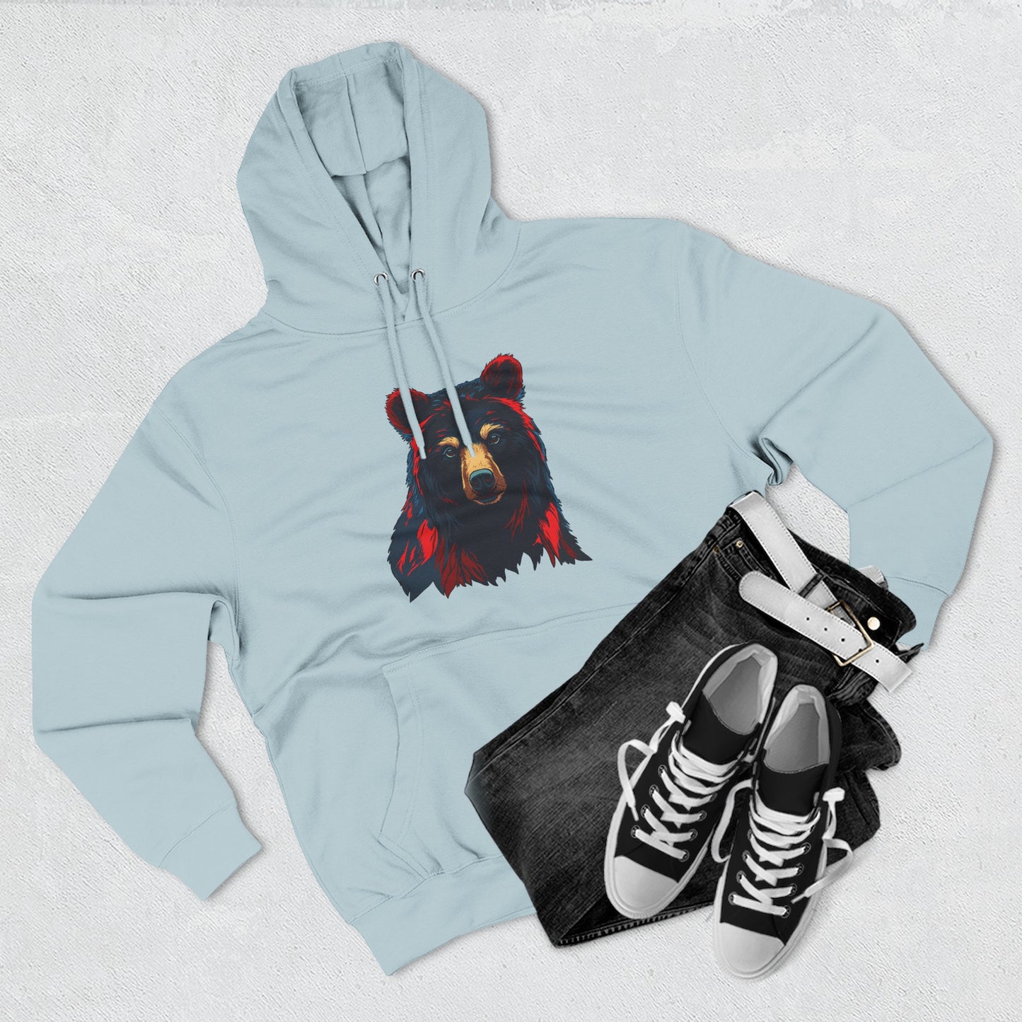 Black Bear Icon - Fleece Hoodie