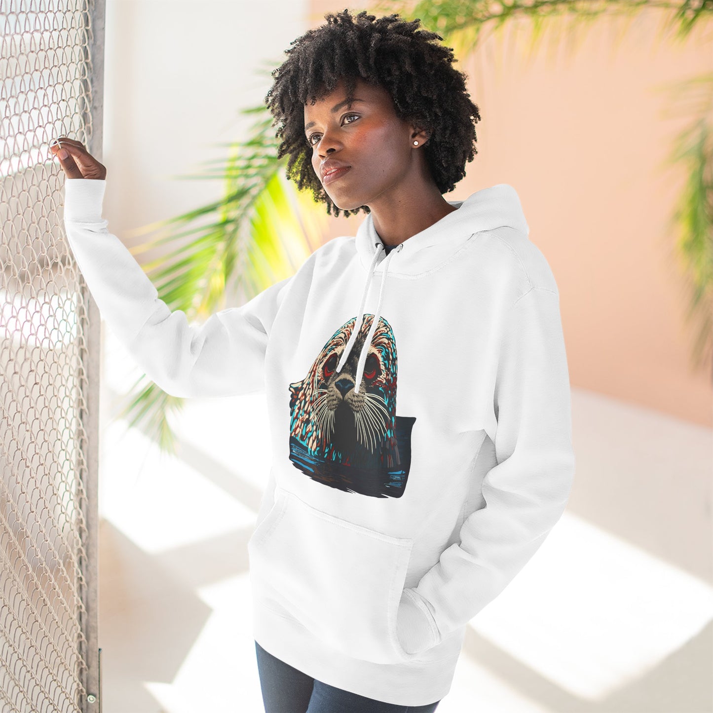 Harbor Seal Icon - Fleece Hoodie
