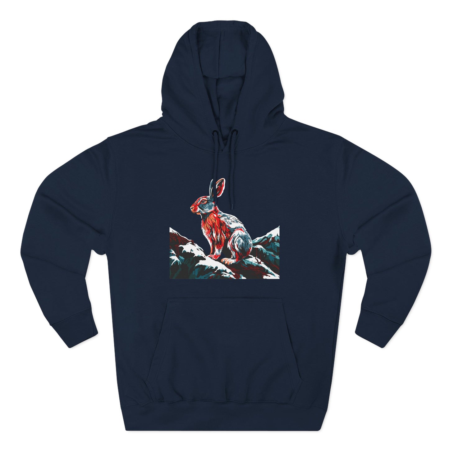 Snowshoe Hare Icon - Fleece Hoodie