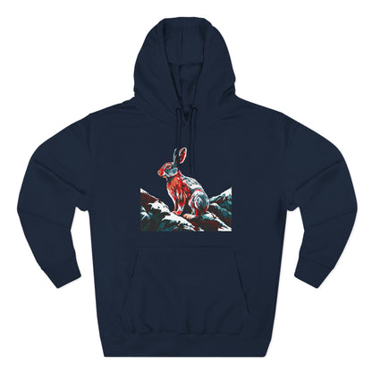 Snowshoe Hare Icon - Fleece Hoodie