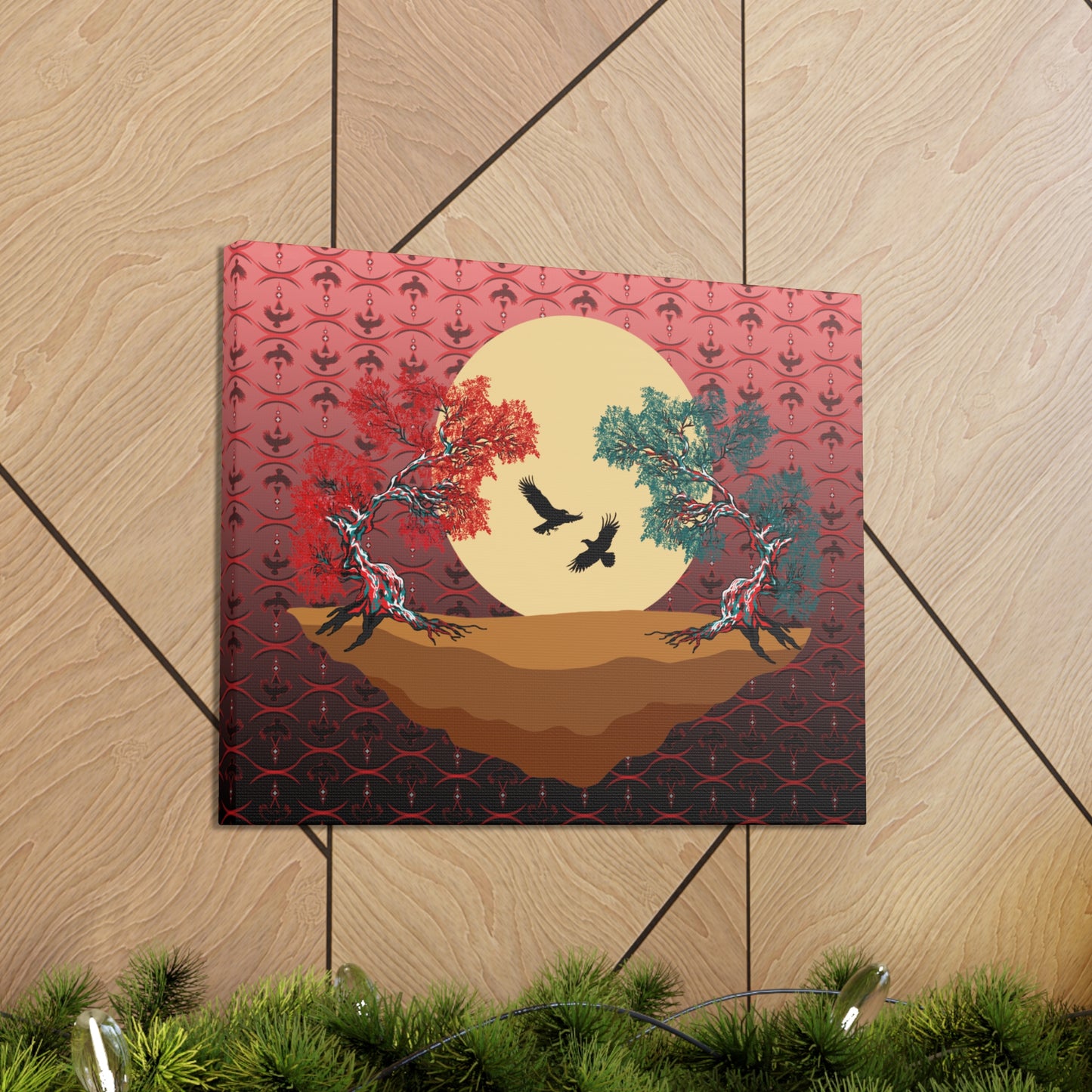 Raven Treescape Canvas