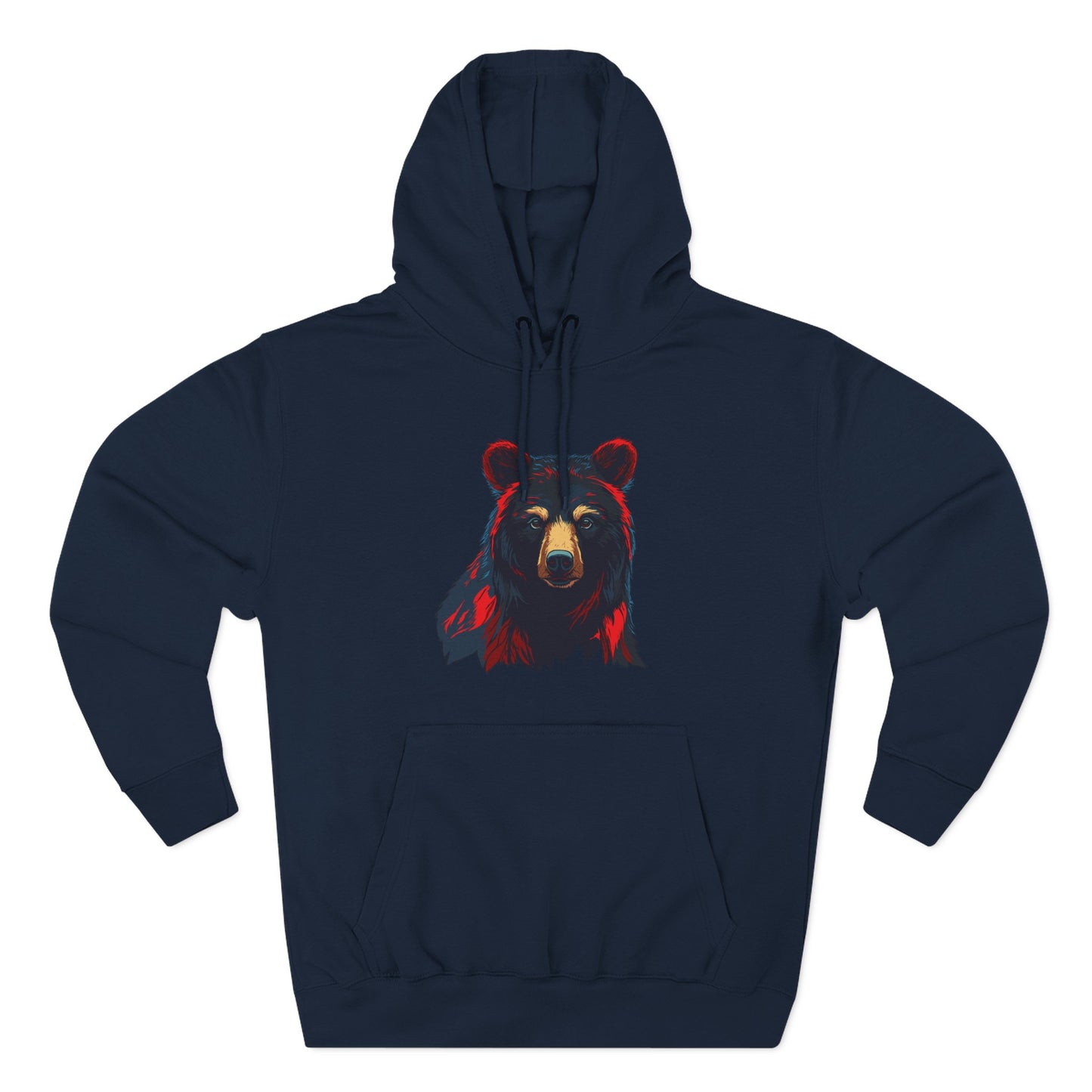 Black Bear Icon - Fleece Hoodie