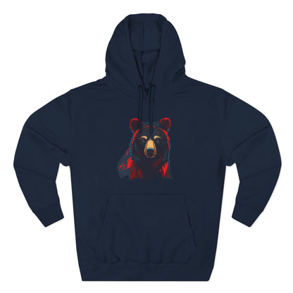 Black Bear Icon - Fleece Hoodie