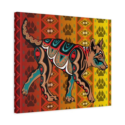 Tan Wolf Pup Canvas