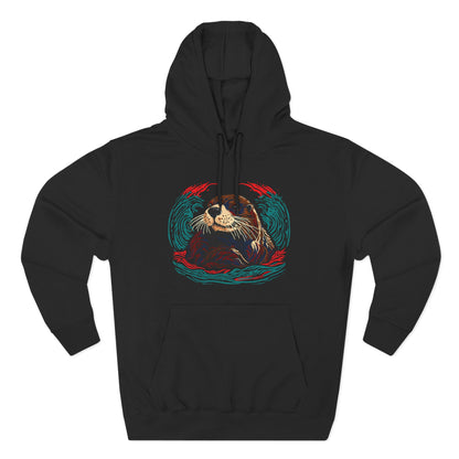 Sea Otter Icon - Fleece Hoodie
