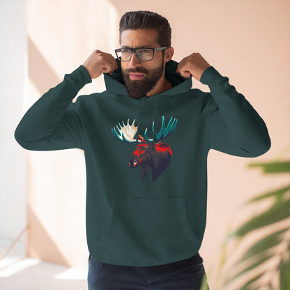 Moose Icon - Fleece Hoodie