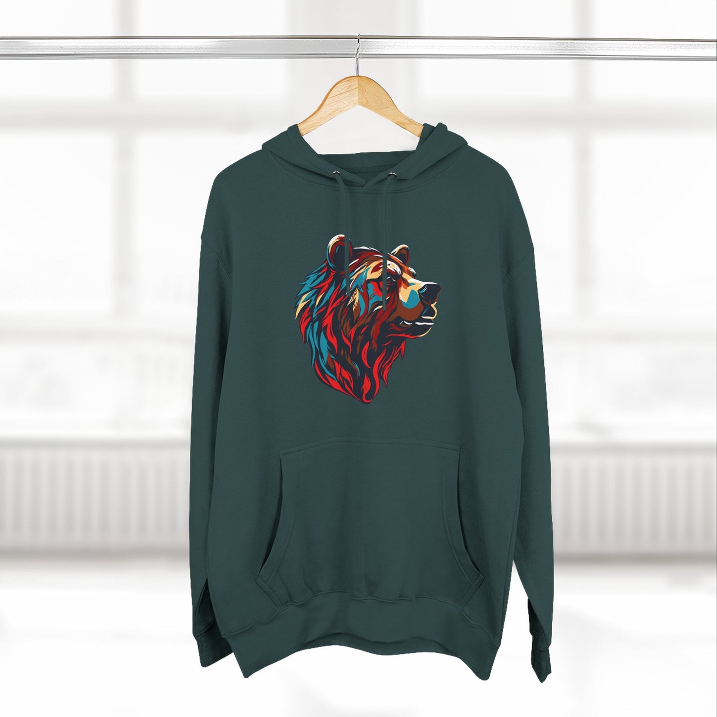 Grizzly Bear Icon - Fleece Hoodie