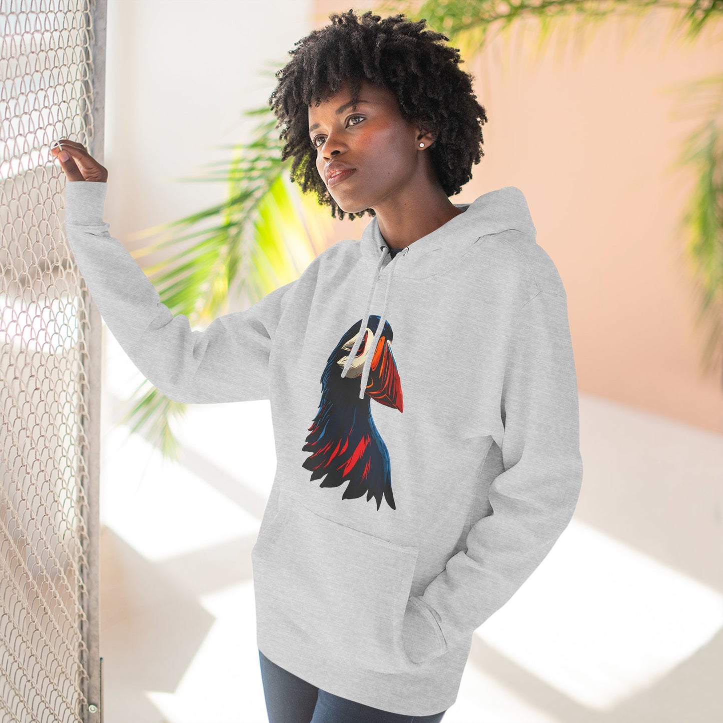 Puffin Icon - Fleece Hoodie