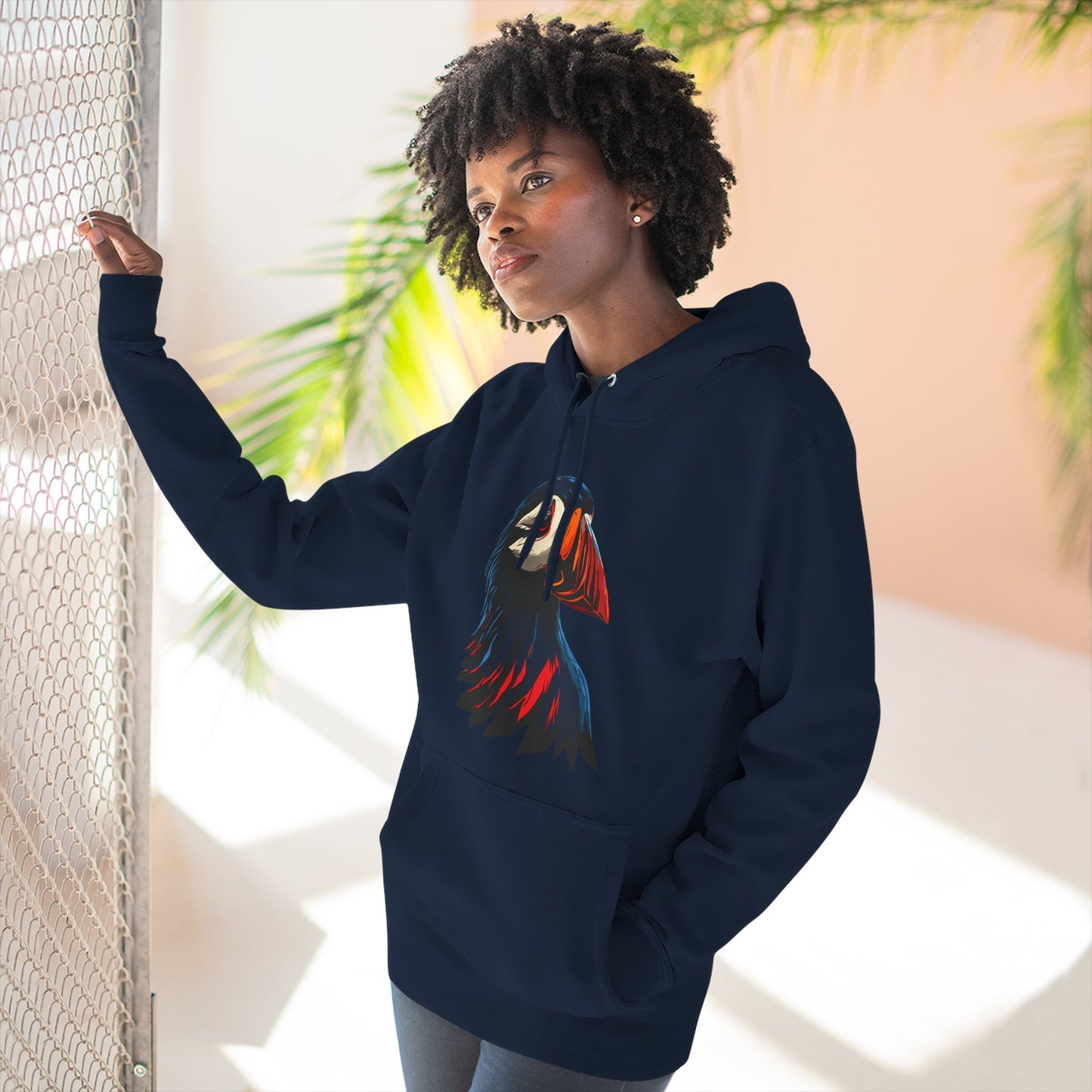 Puffin Icon - Fleece Hoodie