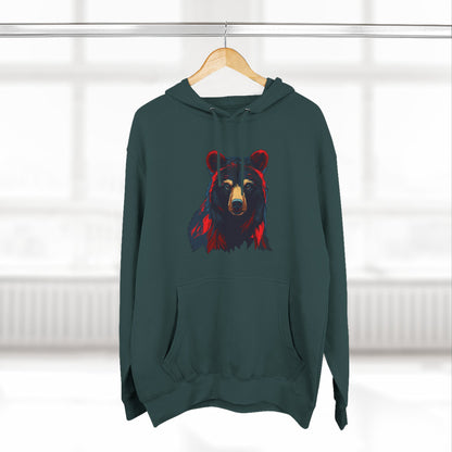 Black Bear Icon - Fleece Hoodie