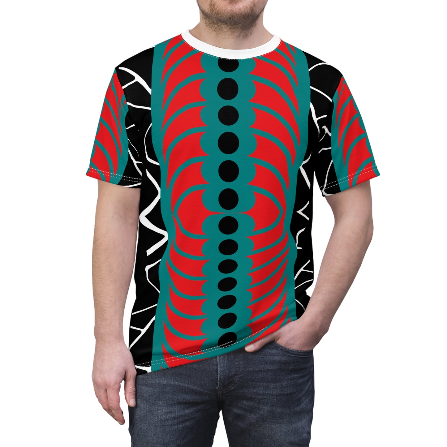 Circle Filet Pattern T-Shirt