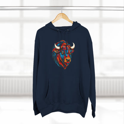 Bison Icon - Fleece Hoodie