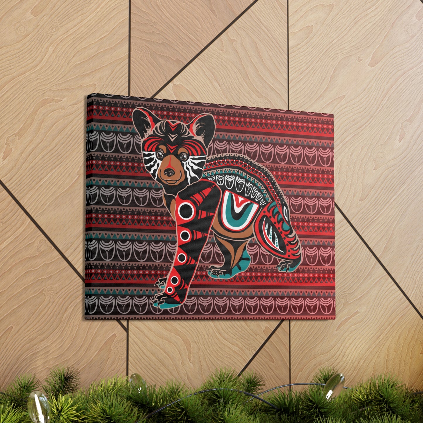 Black Bear Cub Canvas