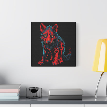 Wolf Pup Icon Canvas