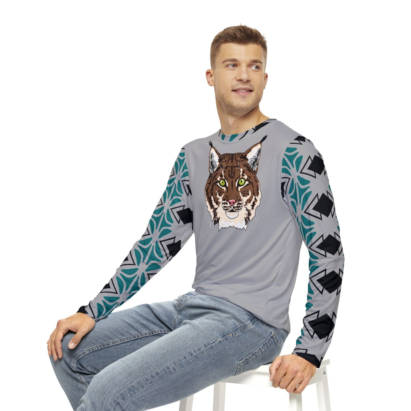 Tan Lynx Face Long-Sleeve