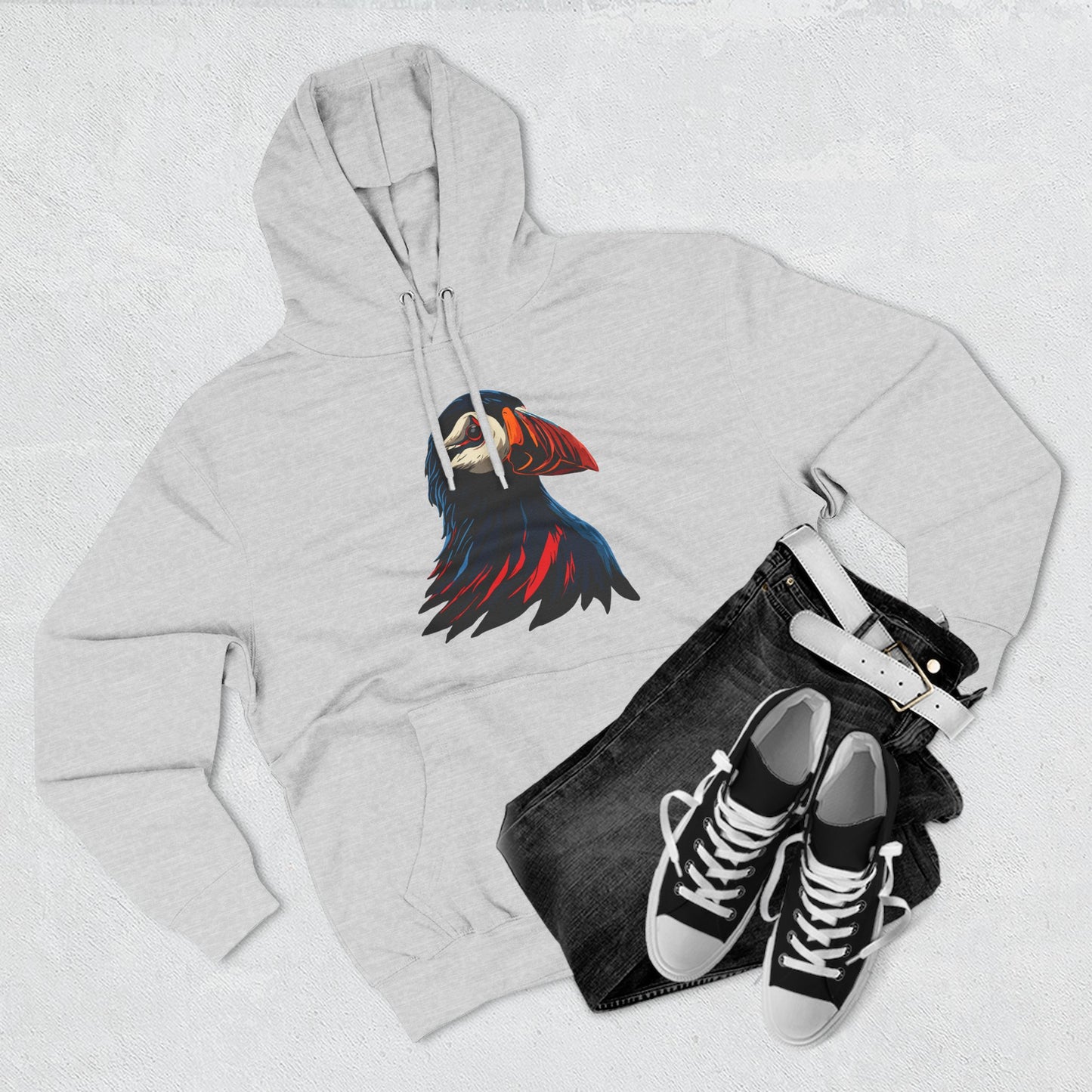 Puffin Icon - Fleece Hoodie