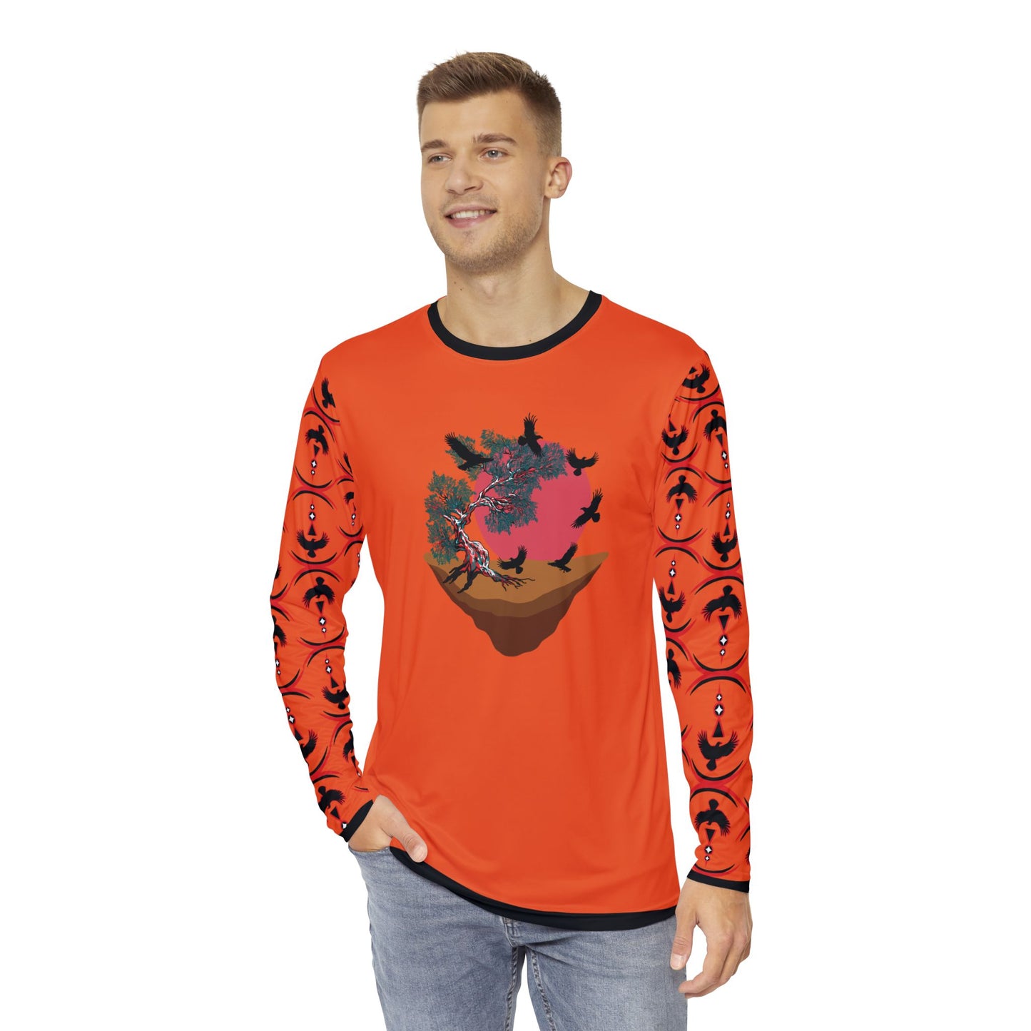 Orange Raven Cycle Long-Sleeve