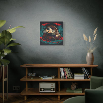 Sea Otter Icon Canvas