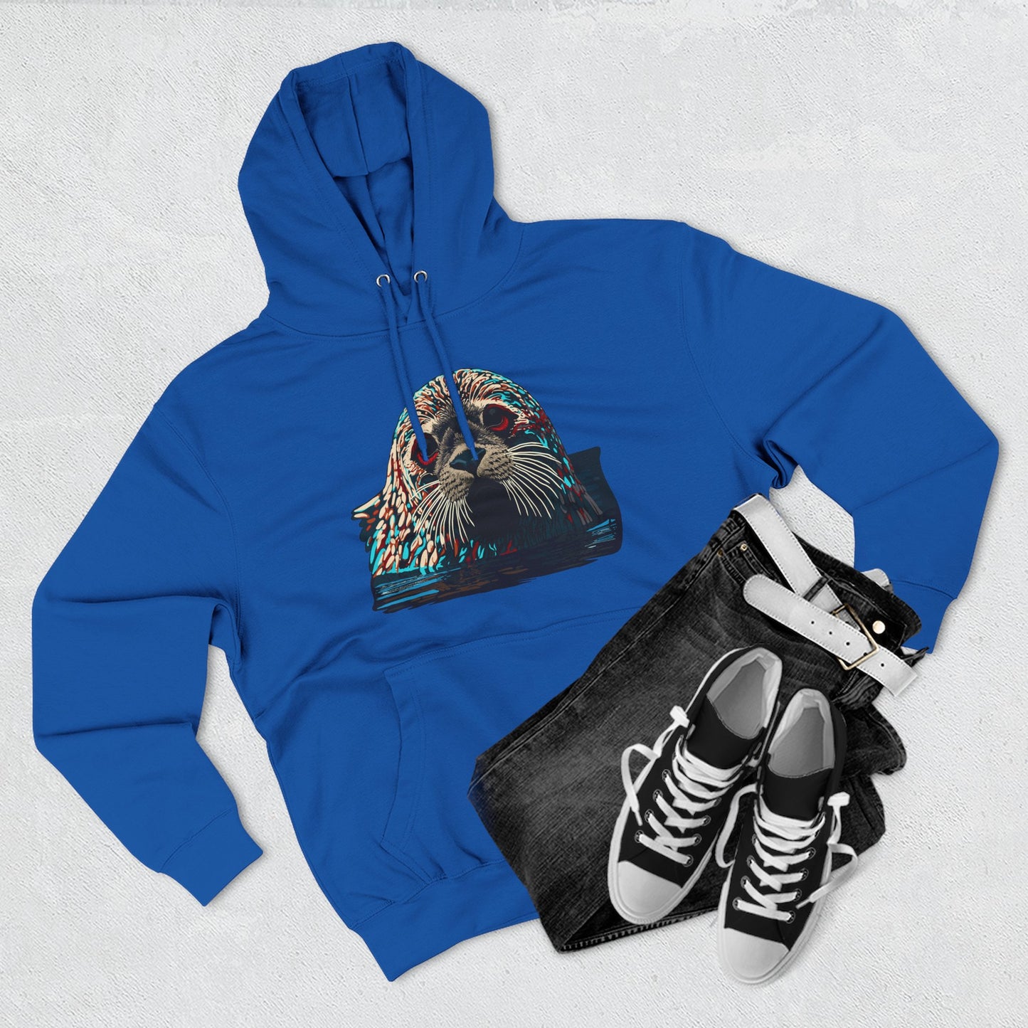 Harbor Seal Icon - Fleece Hoodie