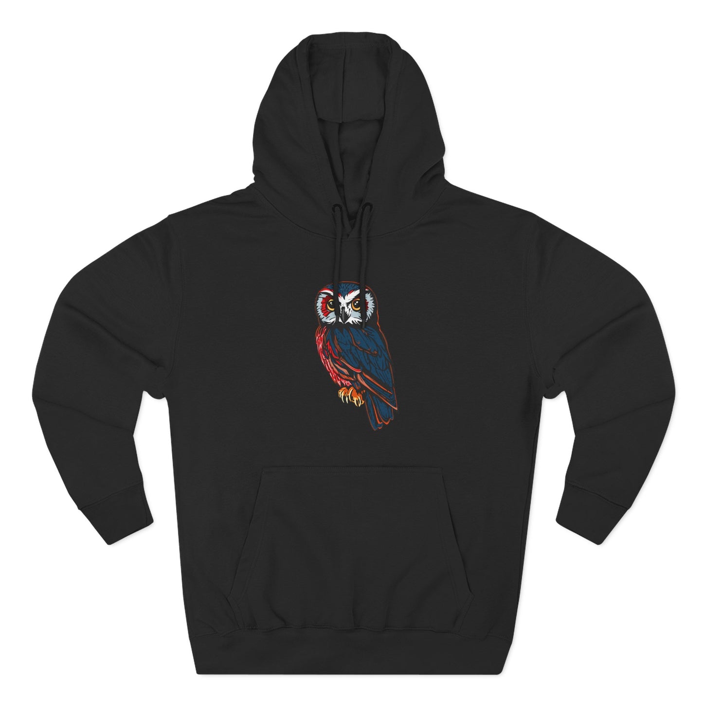 Saw-Whet Owl Icon - Fleece Hoodie