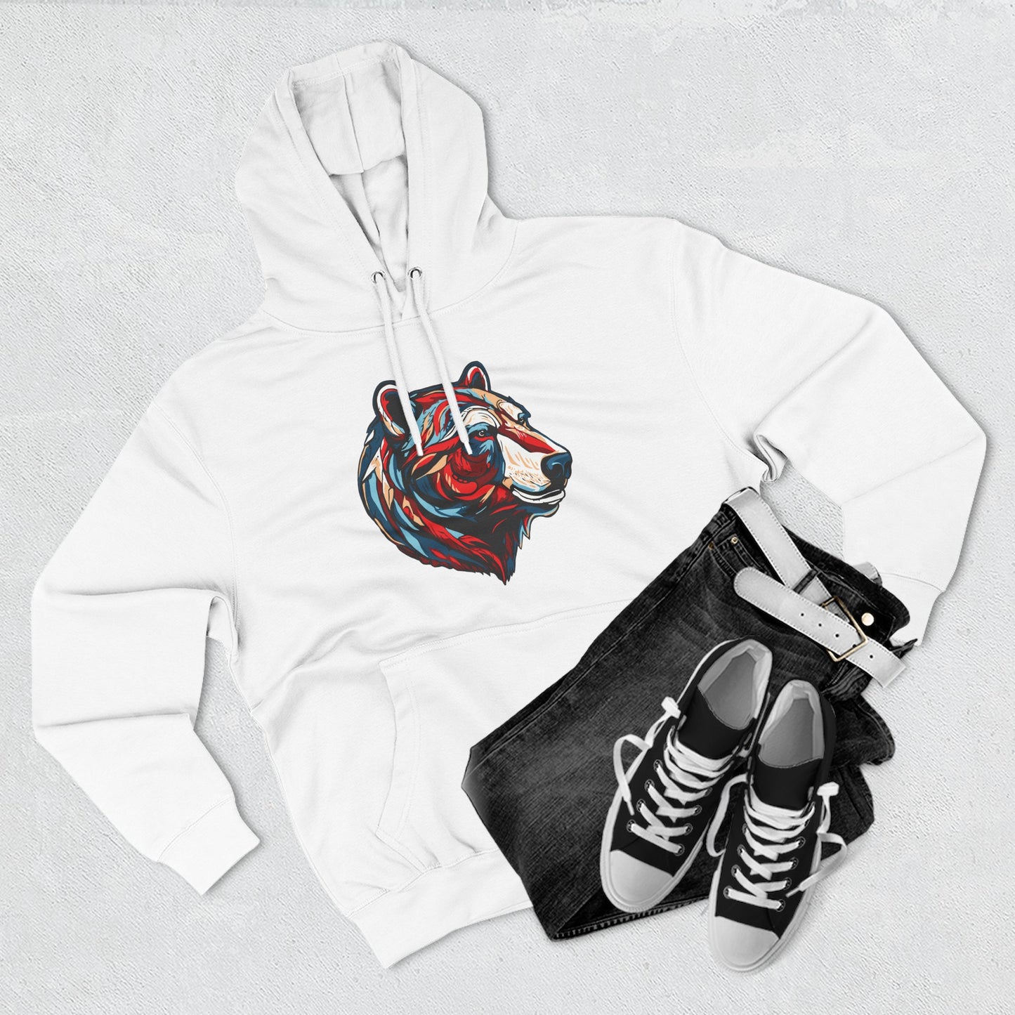 Polar Bear Icon - Fleece Hoodie