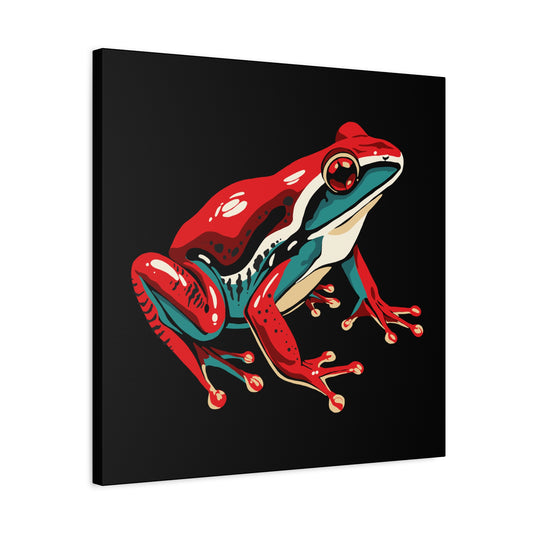 Wood Frog Icon Canvas