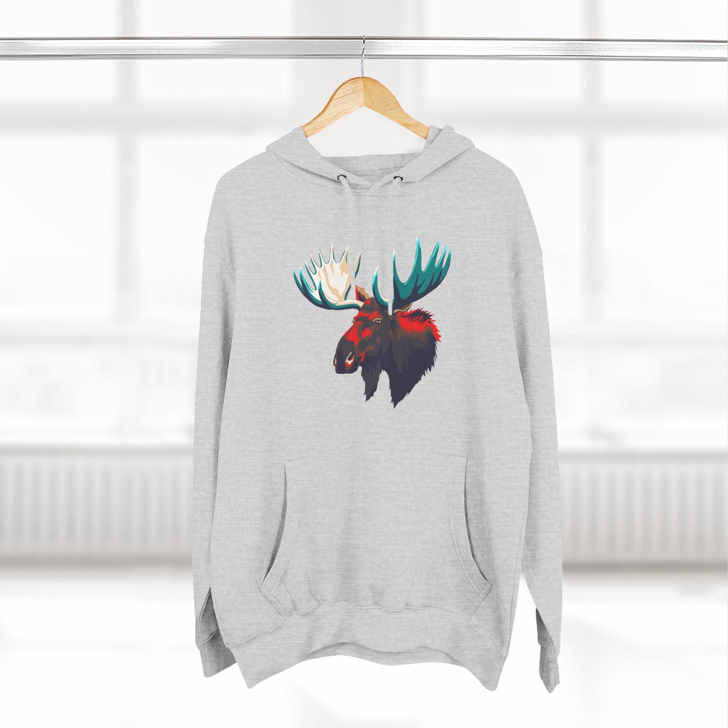 Moose Icon - Fleece Hoodie