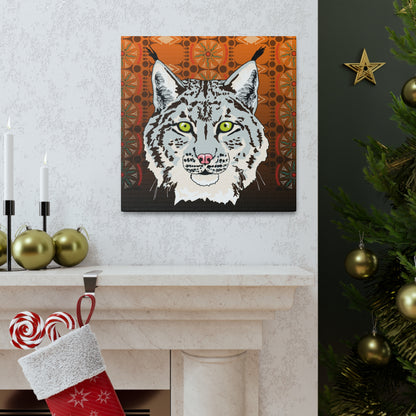 Lynx Portrait (gray) Canvas