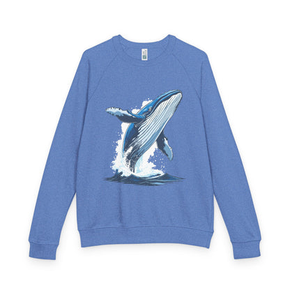 Humpback Whale - French Terry Raglan Crewneck