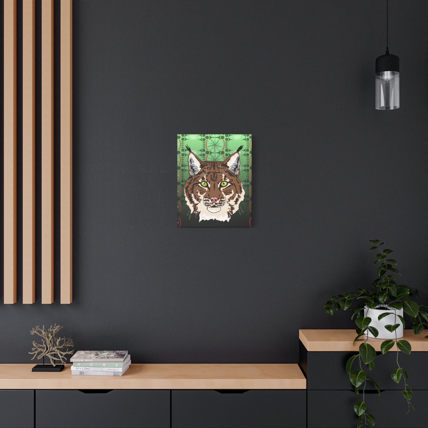 Lynx Portrait (tan) Canvas