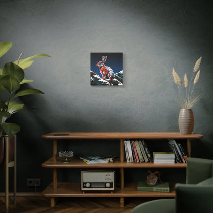 Snowshoe Hare Icon Canvas