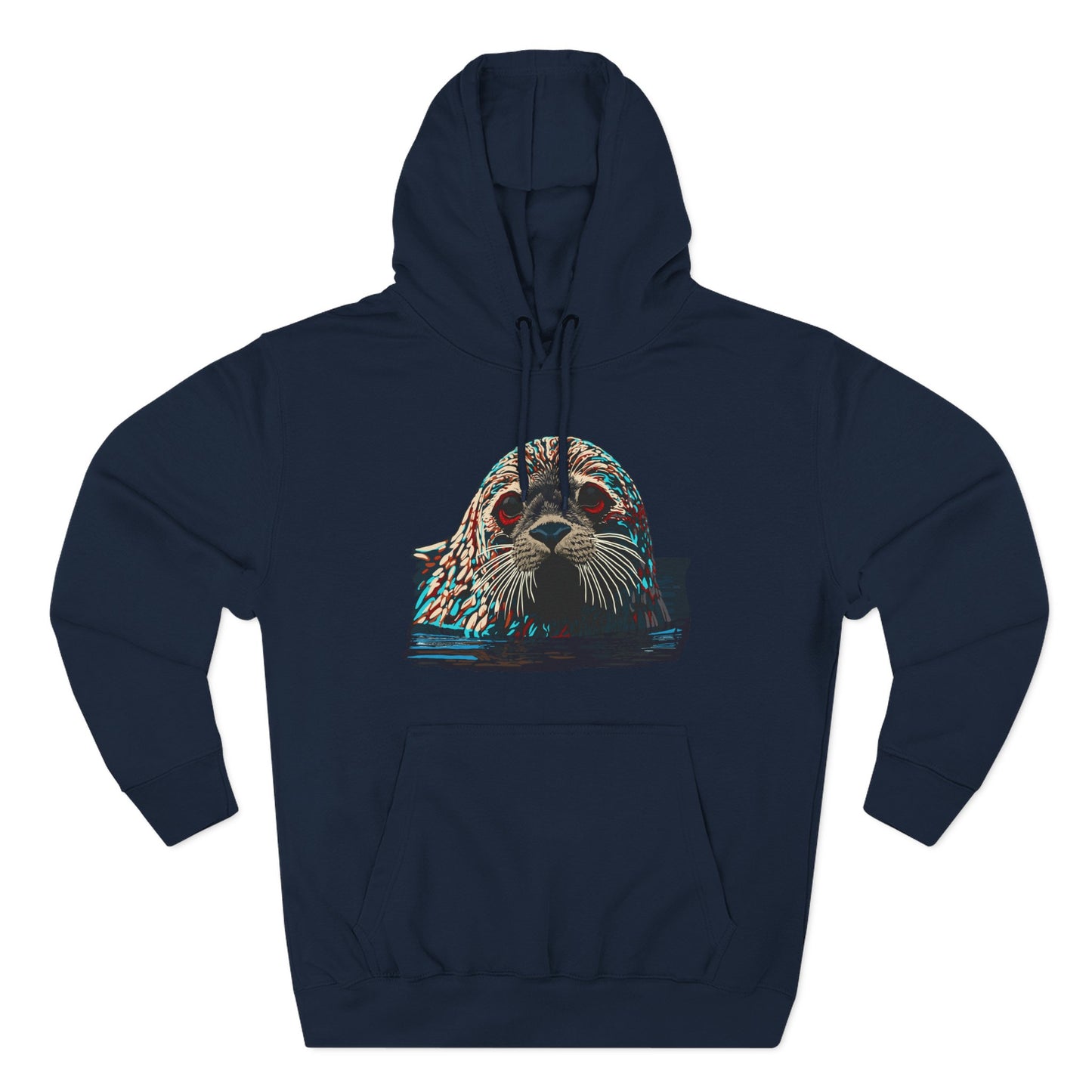 Harbor Seal Icon - Fleece Hoodie