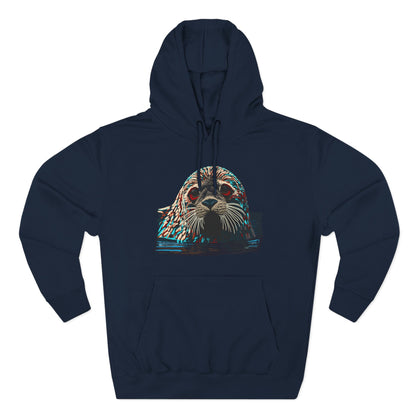Harbor Seal Icon - Fleece Hoodie