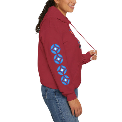 Neo Native brand logo hoodie — Alaska Native owned apparel brand — shown in an alternate colorway