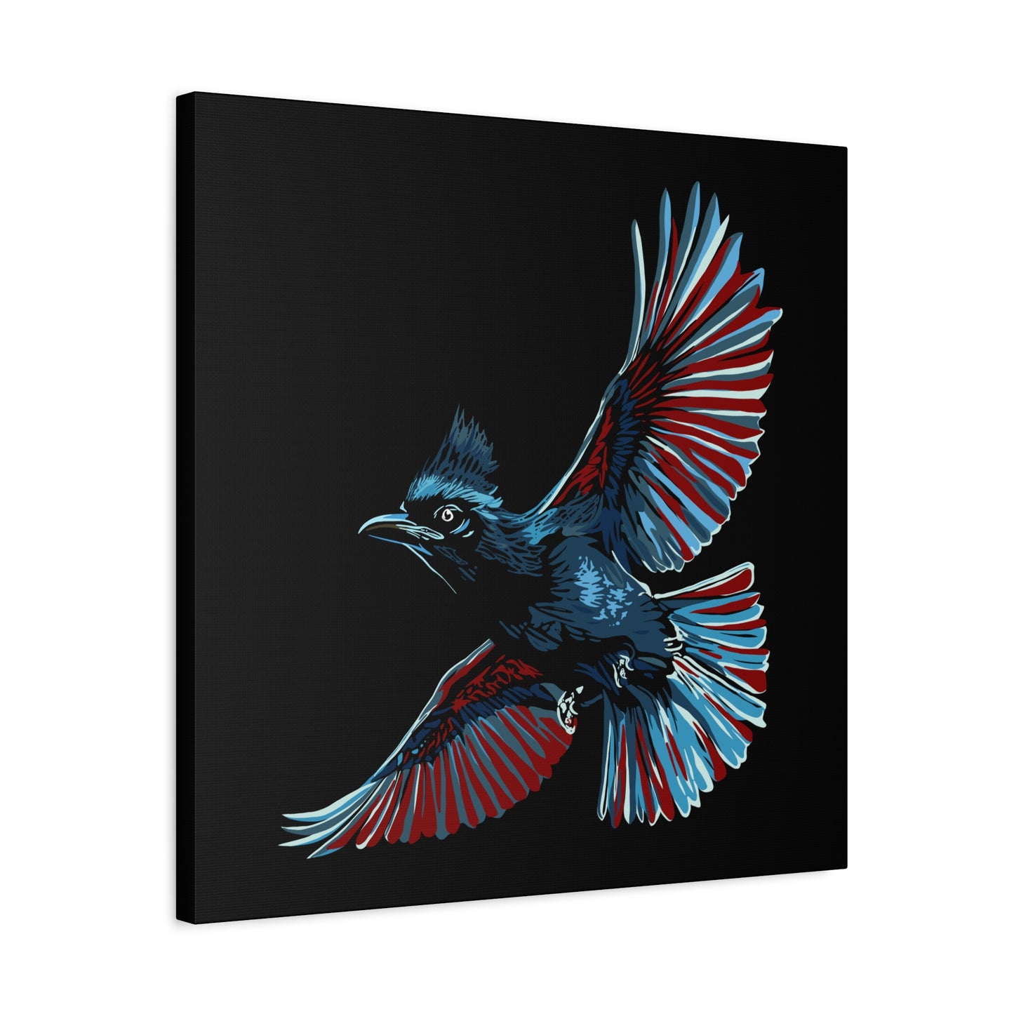 Steller's Jay Icon Canvas