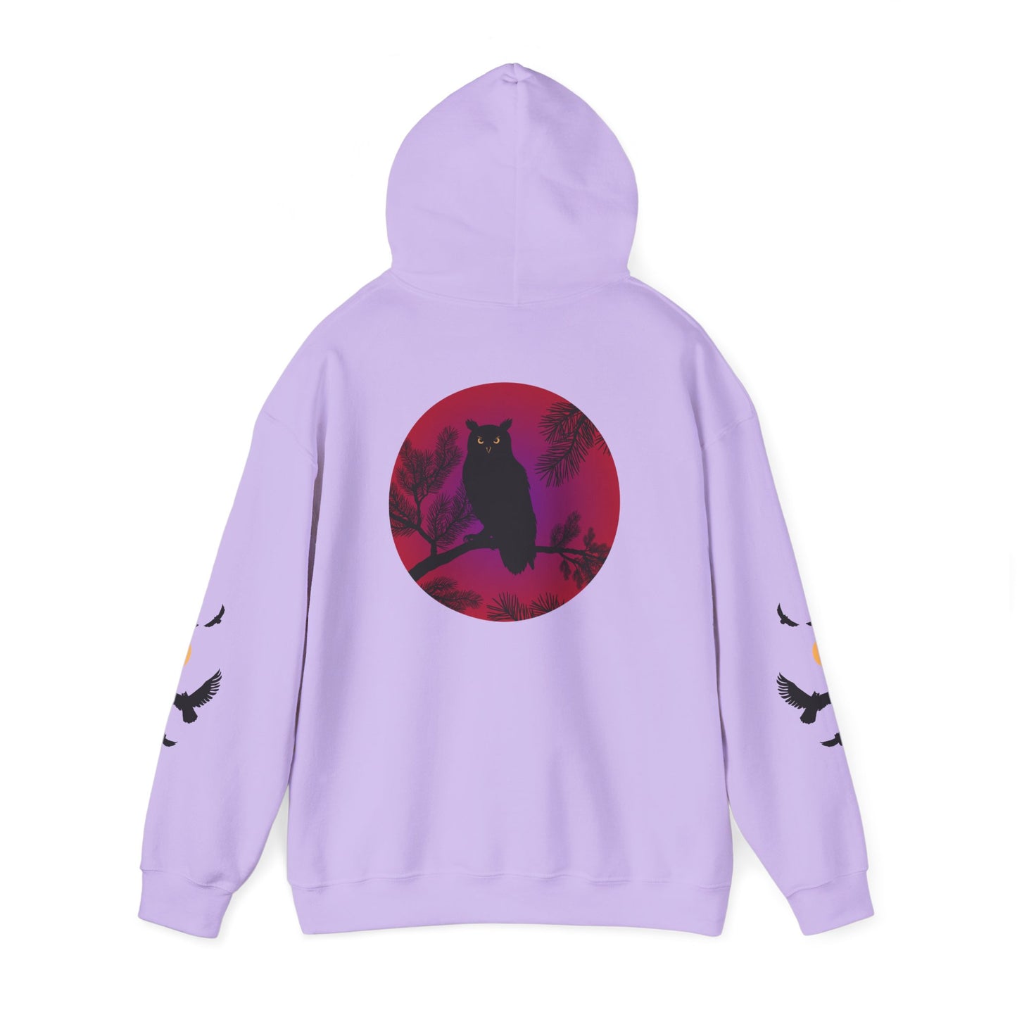 Hand-drawn 'Wisdom' word art hoodie inspired by Alaska Native design traditions — front view