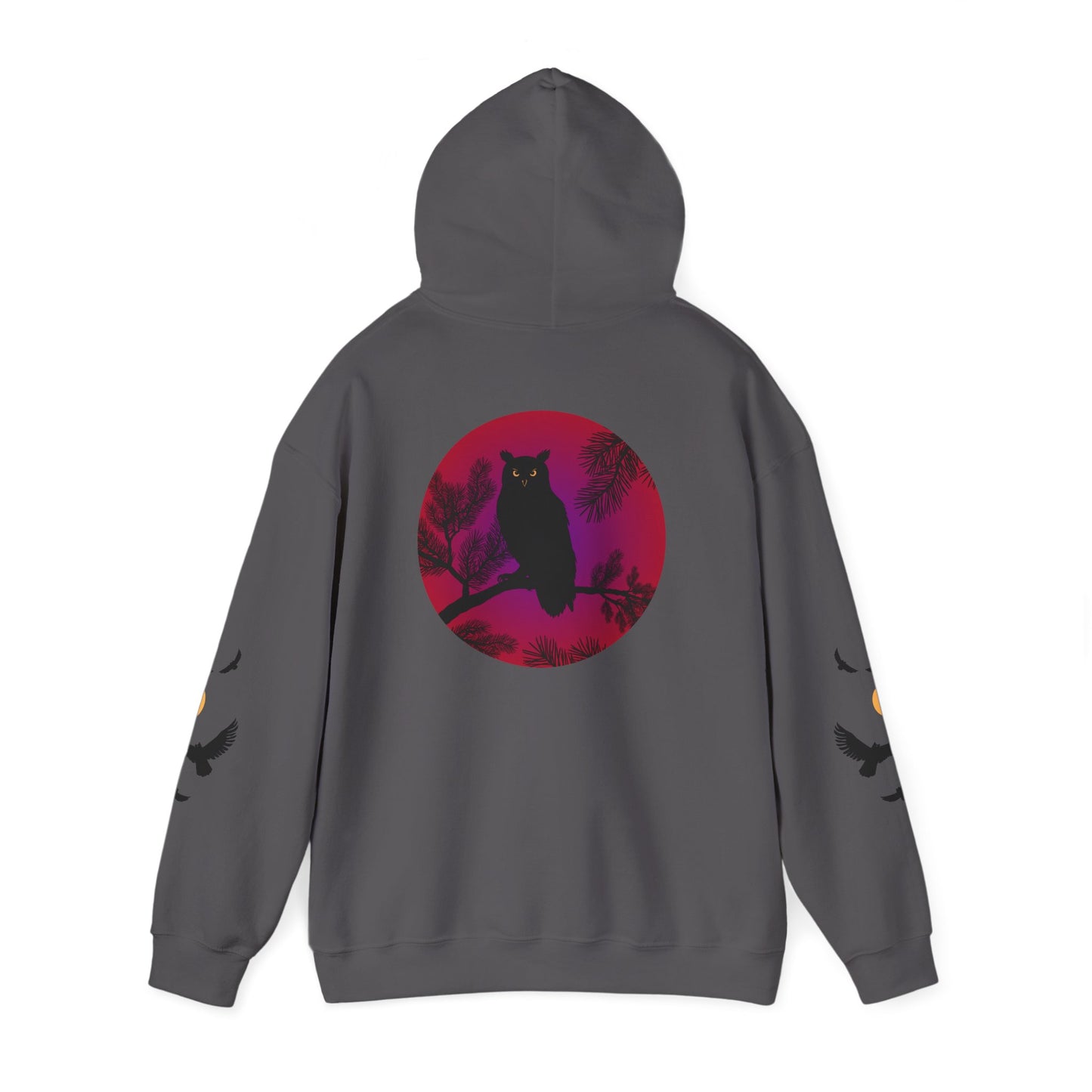 Hand-drawn 'Wisdom' word art hoodie inspired by Alaska Native design traditions — shown in an alternate colorway