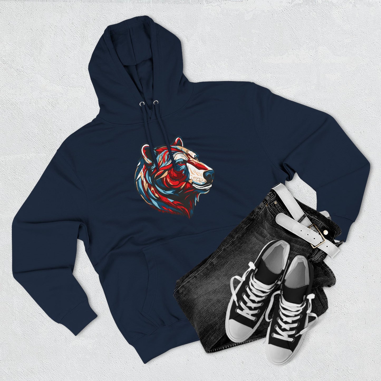 Polar Bear Icon - Fleece Hoodie