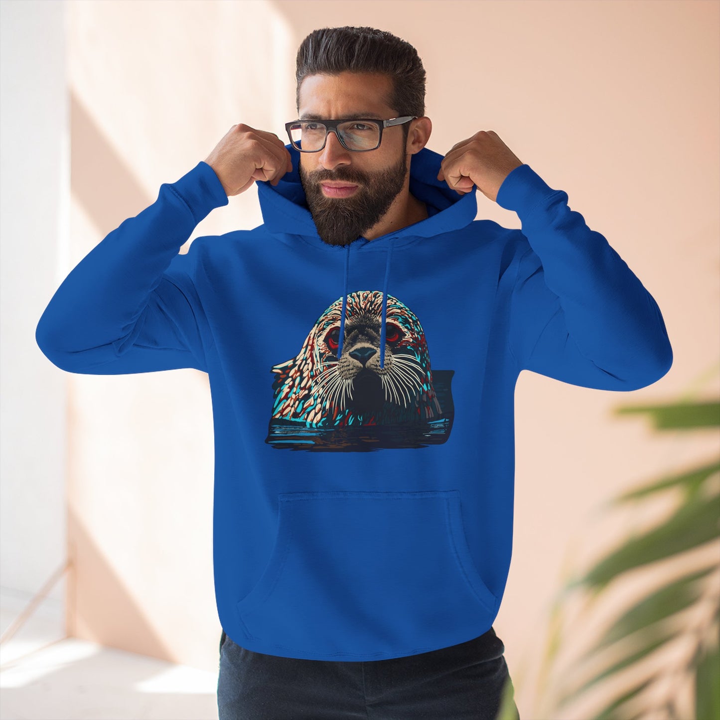 Harbor Seal Icon - Fleece Hoodie