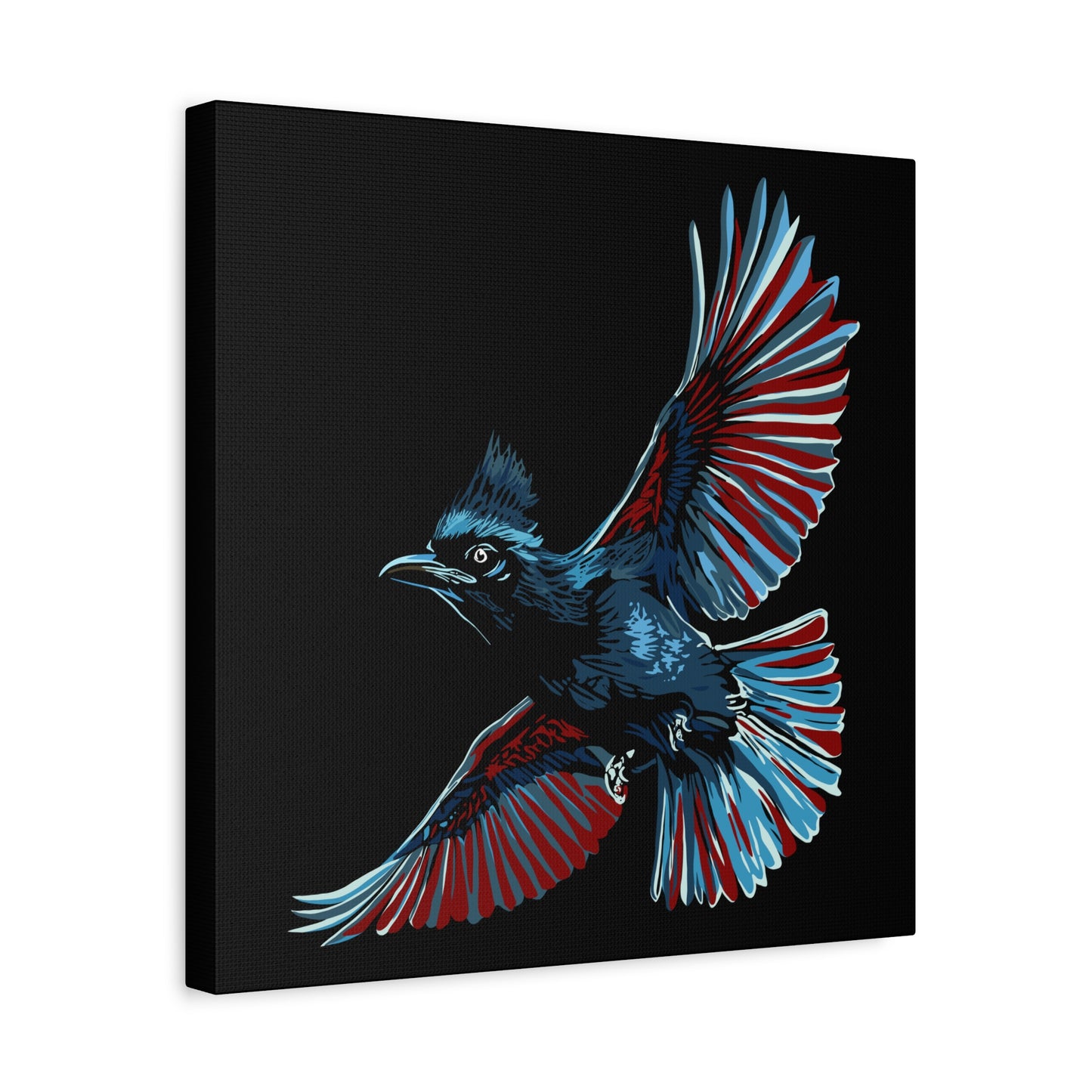 Steller's Jay Icon Canvas