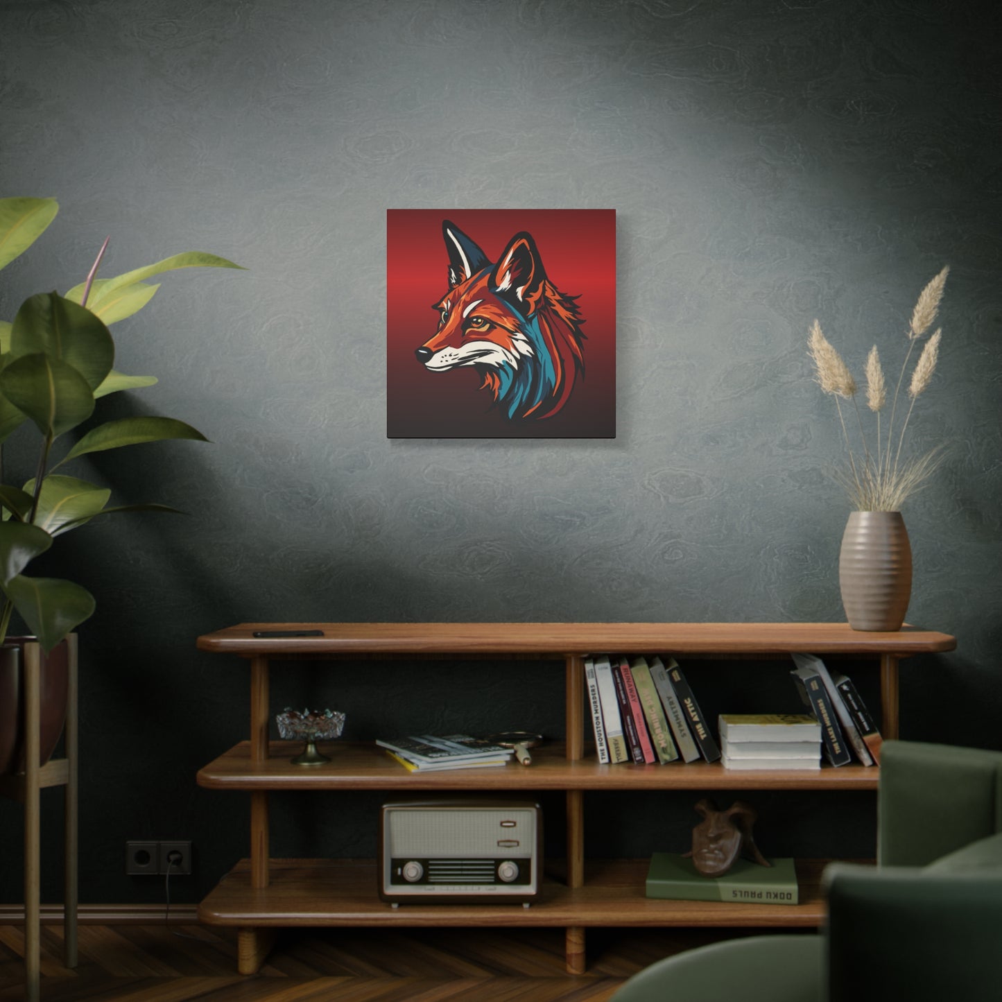 Red Fox Icon Canvas