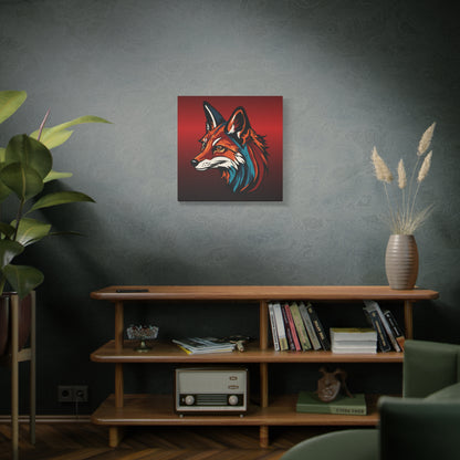 Red Fox Icon Canvas