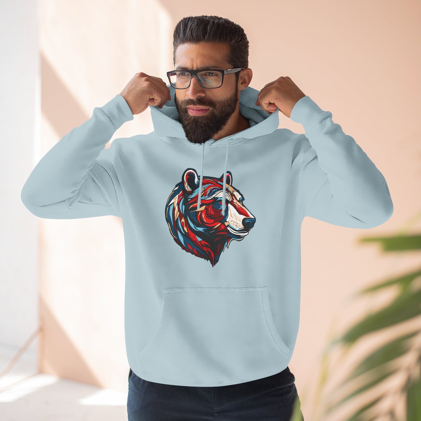 Polar Bear Icon - Fleece Hoodie